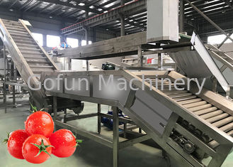 380V Fully Automatic Tomato Paste Processing Machine Water Saving For Factory